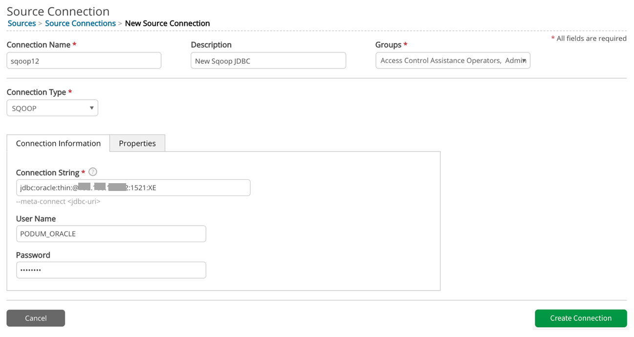 Sqoop connection through Sqoop protocol