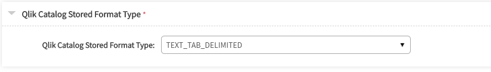 Specify stored file format