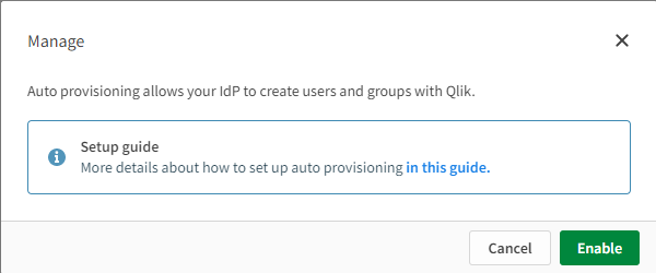 Enable Manage auto provisioning