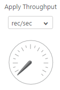 Apply Throughput gauge