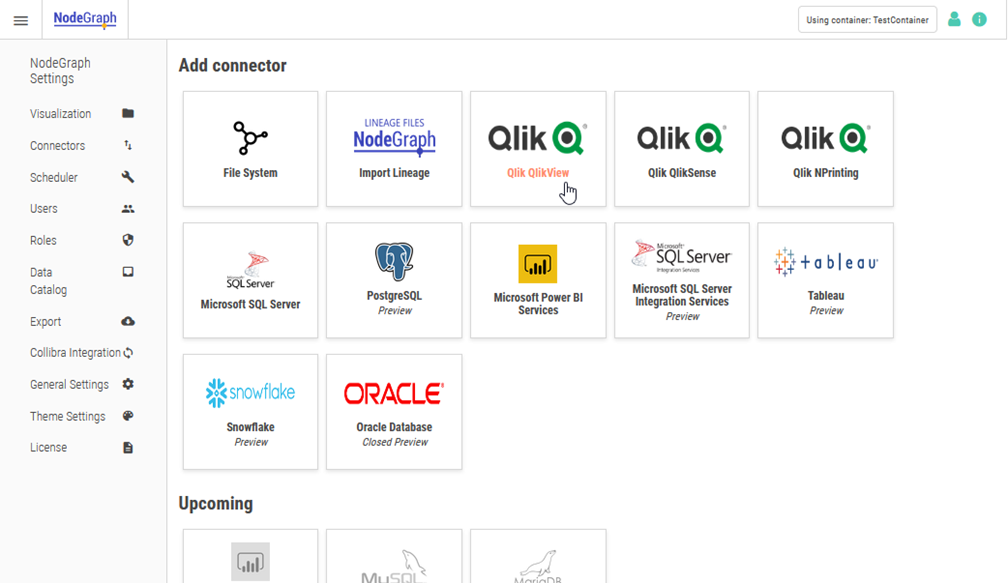 The NodeGraph connectors page.