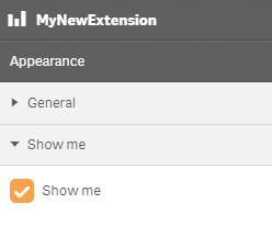 Custom checkbox extension