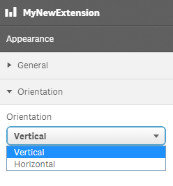 Custom dropdown menu in extension