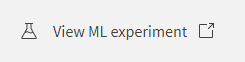 Botón situado en la parte inferior de la interfaz de implementaciones de ML para permitir al usuario volver al experimento de ML de origen.