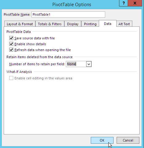 Création d'un modèle de rapport Excel avec tableau croisé dynamique.