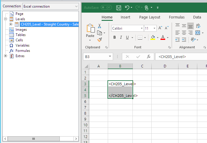 Création d'un modèle de rapport Excel avec tableau croisé dynamique.