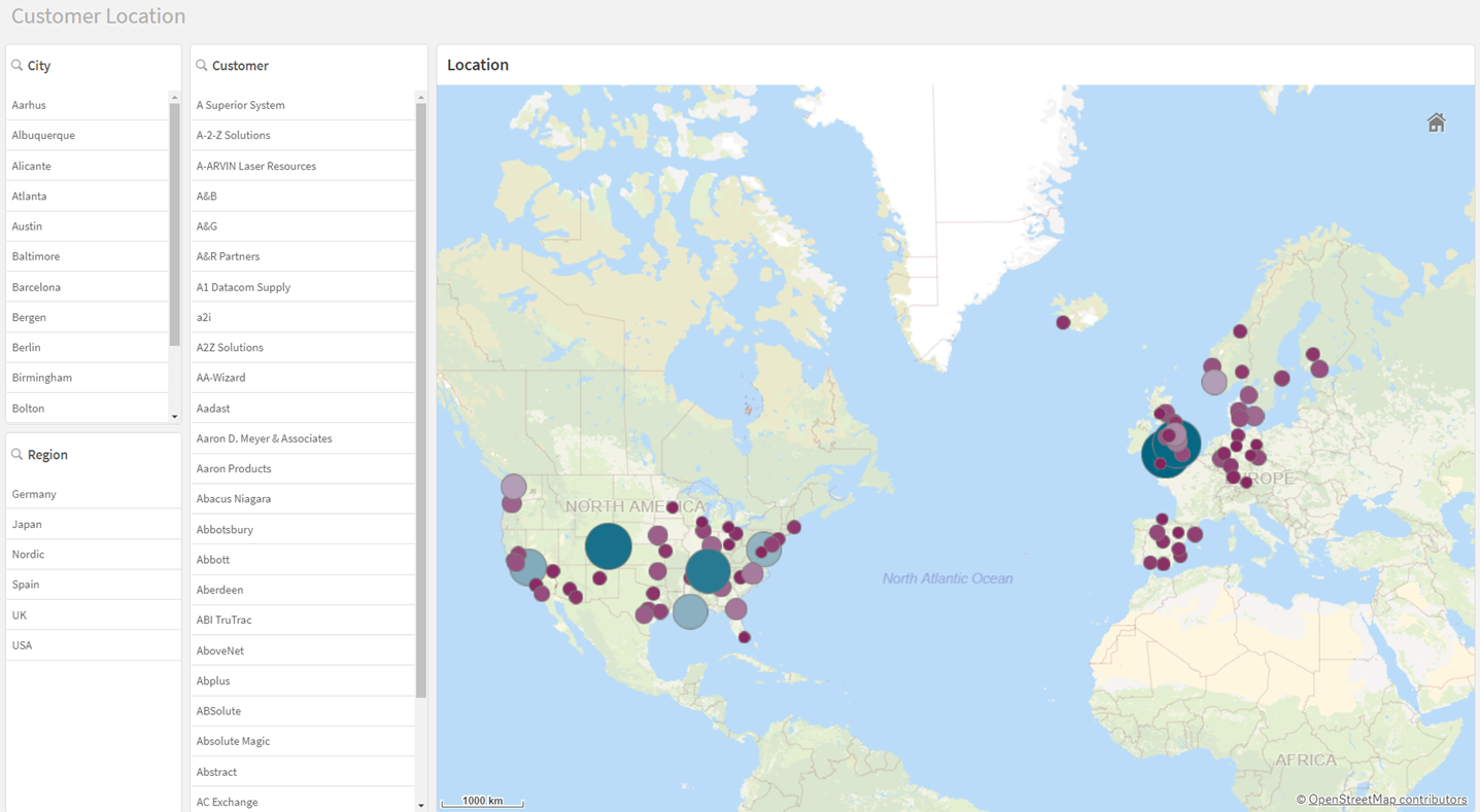 Foglio Customer Location una volta terminato