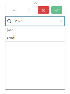 In questo caso, il testo di ricerca è '(J* ^ *h)', senza virgolette nella ricerca effettiva.