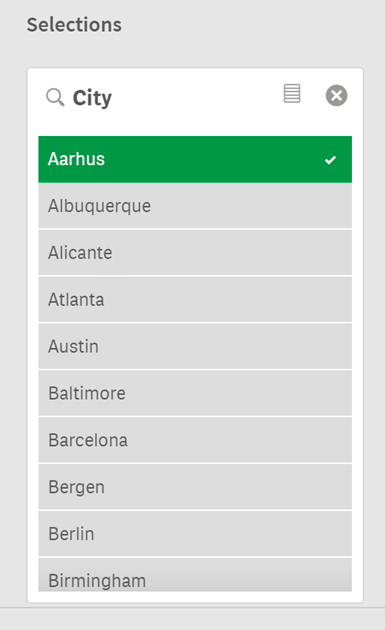 Selectievenster in associatieve inzichten