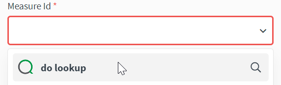 The do lookup field from a Get measure block