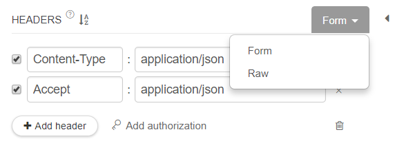 Klicken Sie auf Form, um das Bearbeitungsformat zu Raw zu ändern, und auf Raw, um es wieder zu Form zu ändern.