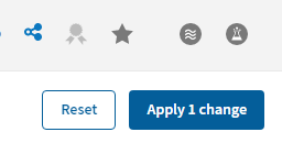 Schaltfläche „Apply 1 change (1 Änderung anwenden)“