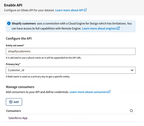 Neuer Consumer der API