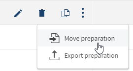 Das Symbol „Move preparation (Datenaufbereitung verschieben)“.