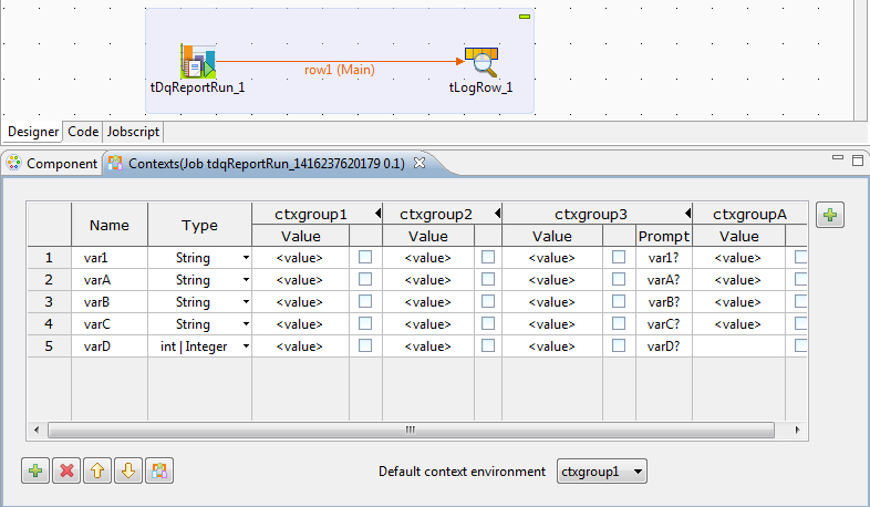 Context view of a generated Job.