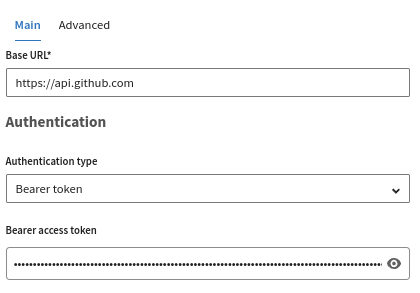 Configuration of a new HTTP Client connection.