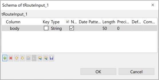 Schema dialog box.