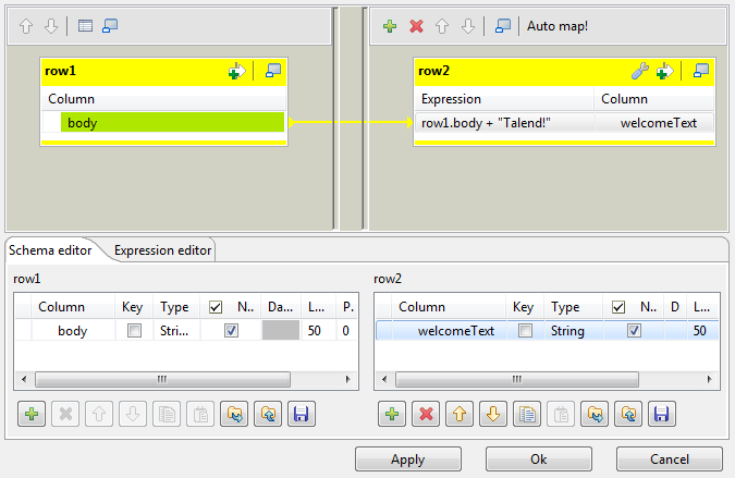 tMap editor.