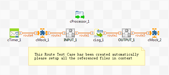 Newly created test case under the Route.