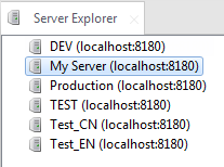 Server Explorer panel.