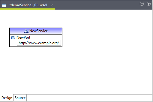 WSDL editor.