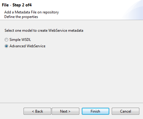 File - Step 2 of 4 dialog box.