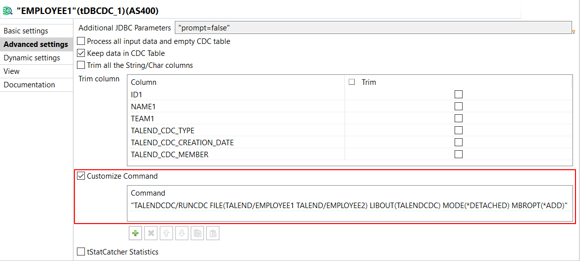 Location of the Customize Command check box.