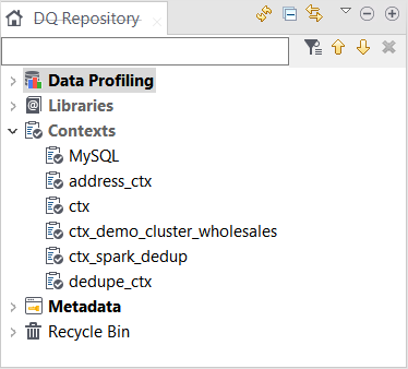 Contexts node containing the new context.