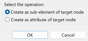 Boîte de dialogue Select the operation.