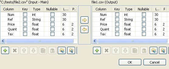 file1とfile2間の同期。