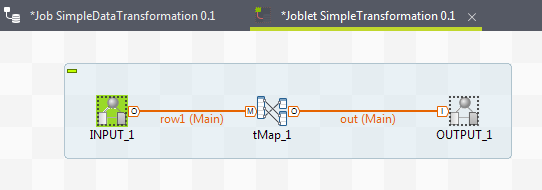 "SimpleTransformation 0.1"ジョブレット。